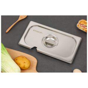 Couvercle GN 1/3 Dynasteel en acero inoxidable profesionales de la restauración