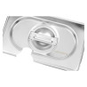 Tapa GN 1/9 Dynasteel en acero inoxidable para cubetas gastronorm.
