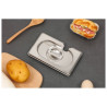 Tapa GN 1/9 Dynasteel de acero inoxidable para recipientes gastronorm.