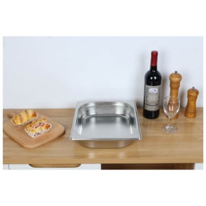 Bac Gastro GN 1/2 Inox - 65 mm - 4 L - Cocina Pro