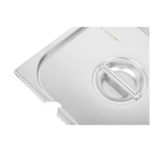 Stainless steel GN 2/3 lid for professional kitchen