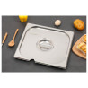 Stainless steel GN 2/3 lid for professional kitchen