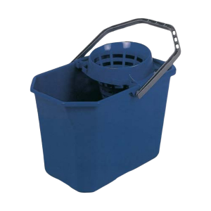Cubo con escurridor azul - 15 L | Azurdi - Material de Limpieza Profesional