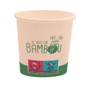 Vaso ecológico de bambú de 18 cl - Lote de 300 | FourniResto