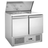 Saladette Compacta 2 Puertas - Con Tapa Deslizante - Dynasteel