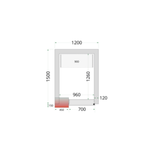 Cámara Fría Negativa - TEFCOLD 1200x1500 | Almacenamiento óptimo y económico de alimentos | Gas R290