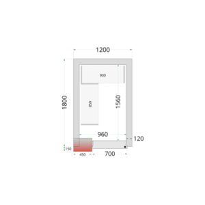 Cámara Fría Negativa - 1200 x 1800 : Solución de almacenamiento refrigerado TEFCOLD