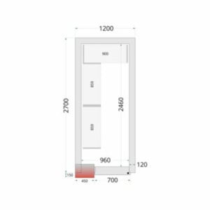 Cámara Fría Negativa TEFCOLD - 1200 x 2700 : Almacenamiento fácil y económico con entrega gratuita