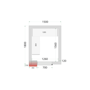 Cámara Fría NegativaTEFCOLD - 1500 x 1800 | Rendimiento óptimo y almacenamiento generoso