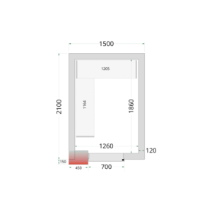 Cámara Fría Negativa TEFCOLD - 1500 x 2100: Calidad y Eficiencia para la Restauración Profesional