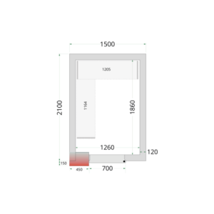 Chambre Froide Négative TEFCOLD - 1500 x 2100 : Calidad y Eficiencia para la Restauración Profesional