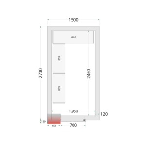 Cámara frigorífica negativa TEFCOLD - 1500 x 2700: optimizada, eficiente y modular.