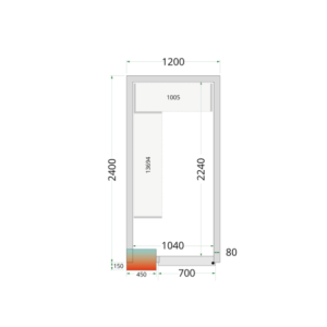 Cámara Fría Positiva TEFCOLD - 1200x2400mm | Almacenamiento profesional