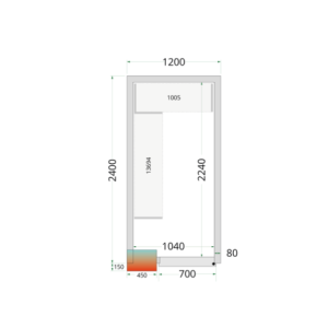 Positive Cold Room TEFCOLD - 1200x2400mm | Professional storage