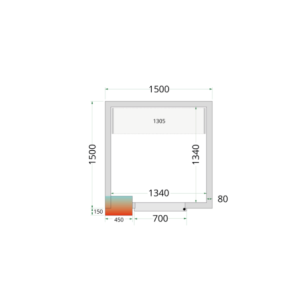 Cámara Fría Positiva 1500x1500 - TEFCOLD: Almacenamiento profesional simple y eficaz