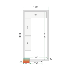 Cámara Fría Positiva - Dimensiones 1500x3000 - TEFCOLD | Solución de Almacenamiento para Profesionales de la Cocina