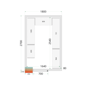 Cámara Fría Positiva - 1800 x 2700 - TEFcold - Almacenamiento optimizado y costo asequible