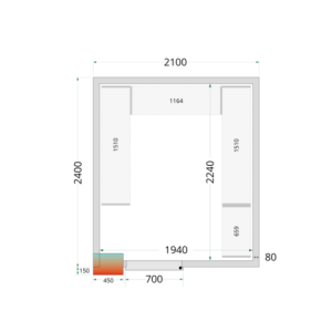 Cámara Fría Positiva TEFCOLD - 2100 x 2400 : Almacenamiento óptimo y económico