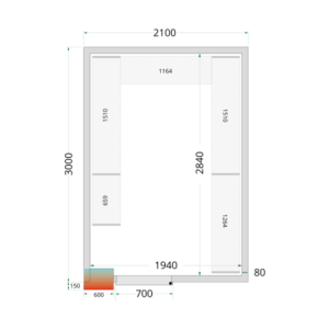 Cámara Fría Positiva 2100x3000 - TEFCOLD | Almacenamiento Refrigerado Eficiente