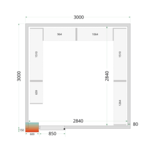 Positive Cold Room TEFCOLD - 3000 x 3000: Performance and Durability
