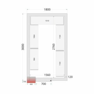 Kit de Estantería para Cámara Fría 1800 x 3000 | TEFCOLD: Organización optimizada y resistencia excepcional