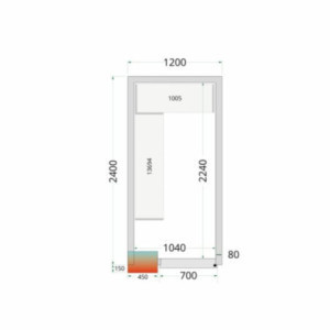 Kit Estantería Cámara Fría 1200x2400 - TEFcold: Espacio de almacenamiento optimizado con fiabilidad y estilo