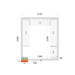 Kit Shelving Cold Room 2100 x 2400 TEFCOLD