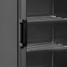 Vitrina Congelador Estático Puerta de Vidrio Negro - 270 L TEFCOLD | Condensación evitada, iluminación LED, temperatura controla