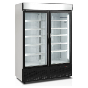 Vitrina Congelador Vertical Blanco - 2 Puertas de Vidrio - 930 L TEFCOLD | Fourniresto