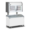 Wall Freezer with Stand - 2 Glass Doors - 170L TEFCOLD | Optimize your Commercial Space