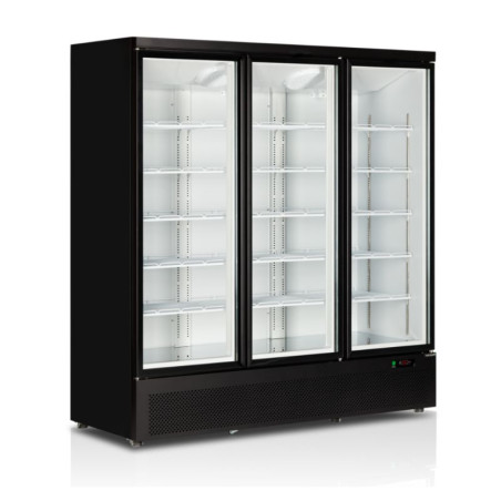 Vitrina Congelador Negro - 3 Puertas de Vidrio - 1090 L | TEFCOLD Atom Maxi