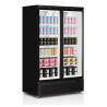 Vitrina Congelador Vertical Negro - 702 L | TEFCOLD | Ideal para restauración profesional | Ahorro de energía, puertas de vidrio