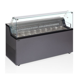 Vitrina de Helado con Tapa de Servicio - TEFCOLD Mirabella 9, 9 x 5 L - Capacidad óptima para tus helados