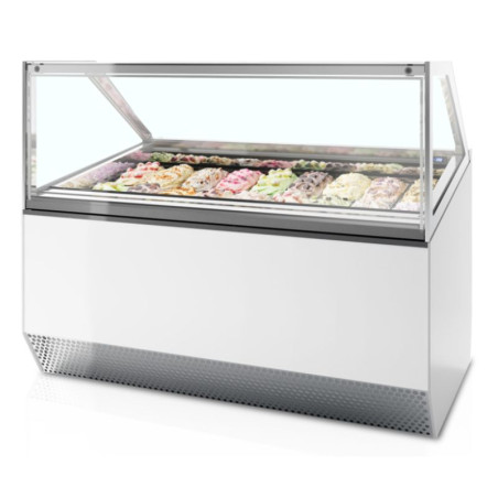 Vitrina de helados ventilada - Fachada recta - 18 x 5L - TEFCOLD Millennium ST18