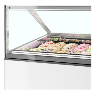 Vitrina de helados ventilada - Fachada recta - 18 x 5L - TEFCOLD Millennium ST18