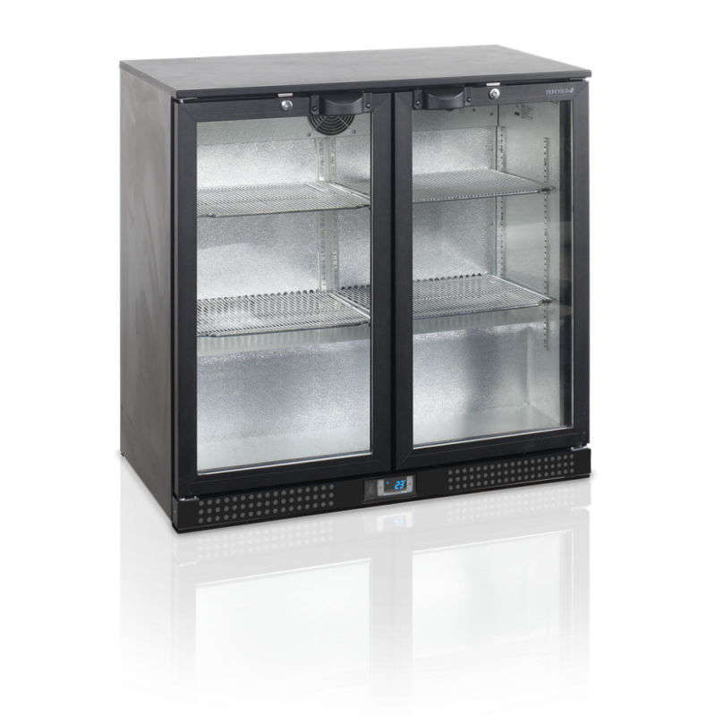 Barra Trasera Refrigerada 2 Puertas de Vidrio Batientes - 188 L TEFCOLD | Almacenamiento profesional refrigerado de calidad