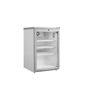 Armario refrigerado para bebidas con puerta de vidrio y ventilador - 85 L TEFCOLD: conservación óptima y presentación atractiva