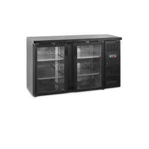 Bar Trasero Refrigerado 277L con Puertas de Vidrio - TEFCOLD: almacenamiento profesional práctico y eficiente