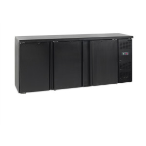 Bar Trasero Refrigerado 3 Puertas con Bisagras - 442 L TEFCOLD: Almacene y conserve sus productos frescos con este equipo de coc