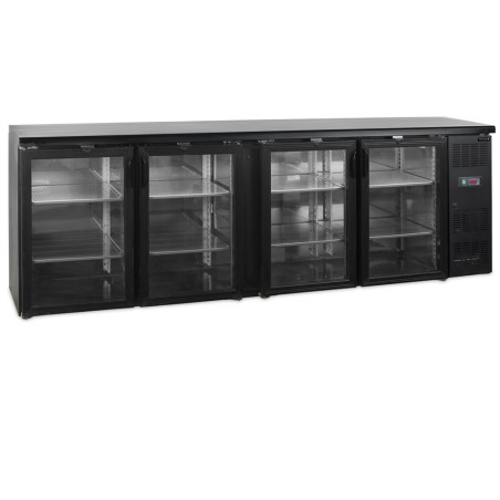 Refrigerated Back Bar 4 Glass Doors - 605 L | TEFCOLD: Performance and Design