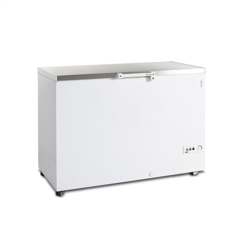 Congelador Arcón de Hielo Inox - 377L | Marca TEFCOLD