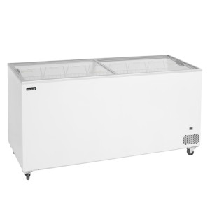 Congelador Arcón TEFCOLD 486L para Helado - Tapas de Vidrio Deslizantes