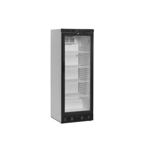 TEFCOLD Refrigerated Cabinet 1 Glass Door White - 260 L, LED Lighting & Reversible Door