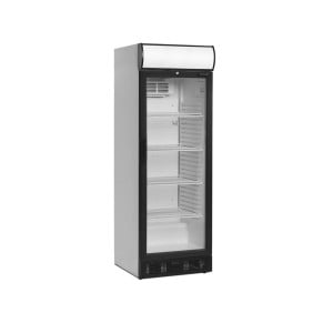 Armario Refrigerado para Bebidas 260L TEFCOLD Blanco Canopée LED & Puerta Reversible