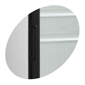 Armario Refrigerado para Bebidas 260L TEFCOLD Blanco Canopée LED & Puerta Reversible