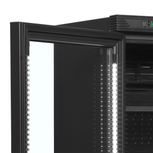 Armario Refrigerado Bebidas Negro TEFCOLD CEV425 - Puerta de Cristal Izquierda 347L