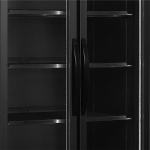 Armario Refrigerado Positivo Negro - 535 L TEFCOLD: Diseño Moderno & Rendimiento Adaptado