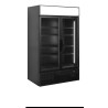 Armario Refrigerado Negro TEFCOLD - Canopy & 2 Puertas de Vidrio