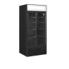 Armoire Réfrigérée Noire TEFCOLD - 2 Portes Vitrées - 535 L