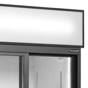 Armario Refrigerado 2 Puertas de Vidrio Blanco TEFCOLD 462 L - Alto Rendimiento